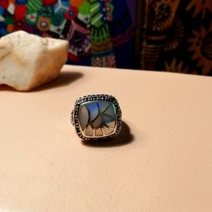 Silver (925) handmade Agate Ring